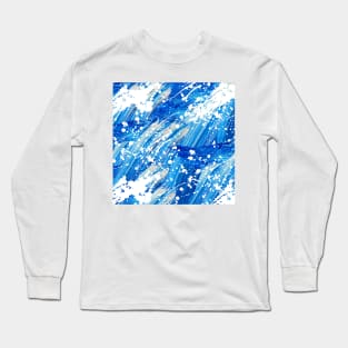 Abstract Blue painting Long Sleeve T-Shirt